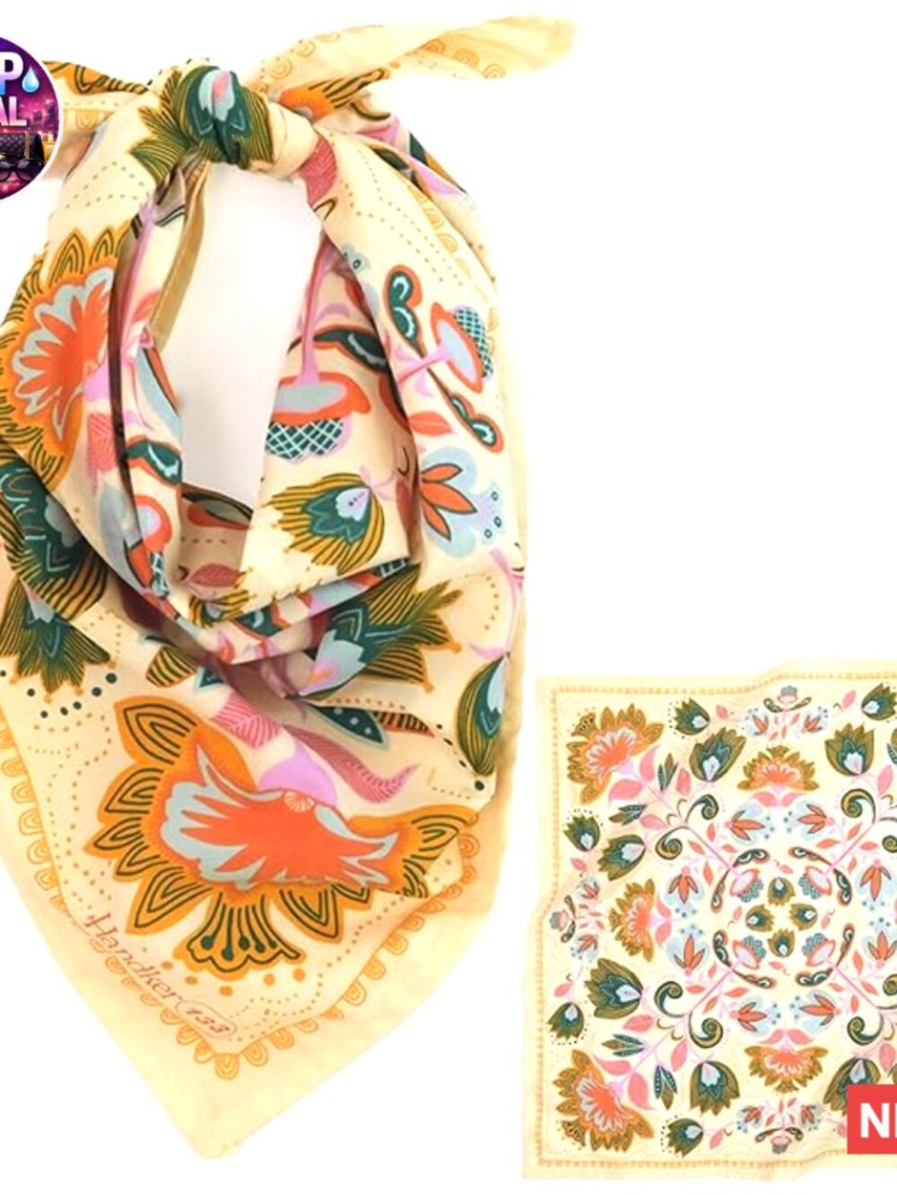 Premium Cotton Bandana 22x22 Unisex Fashion Accessory